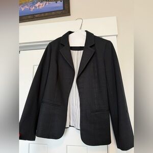 Stitch Fix 41 Hawthorn Black Women's Blazer with Striped Lining
